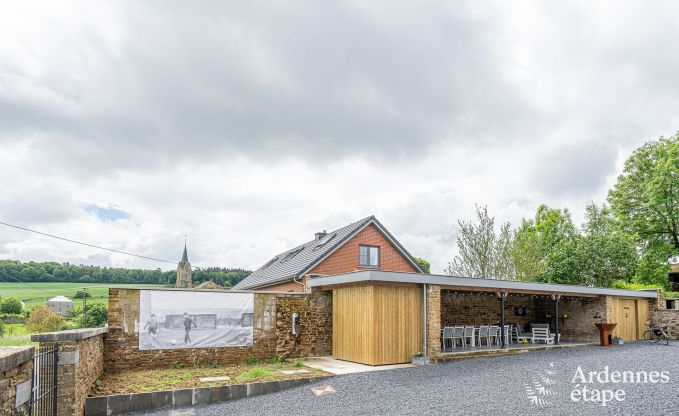 Gerestaureerde boerderij in Havelange, Ardennen: ruimte voor 15 gasten, 6 slaapkamers, 5 badkamers in een natuurrijke omgeving