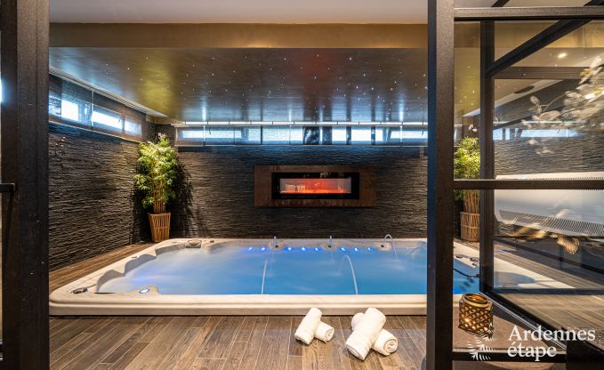 Romantische suite voor 2 met jacuzzi en sauna in Sprimont, Ardennen