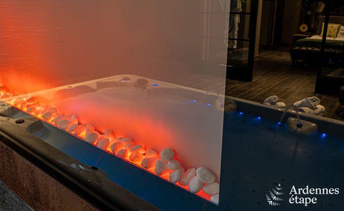 Romantische suite voor 2 met jacuzzi en sauna in Sprimont, Ardennen