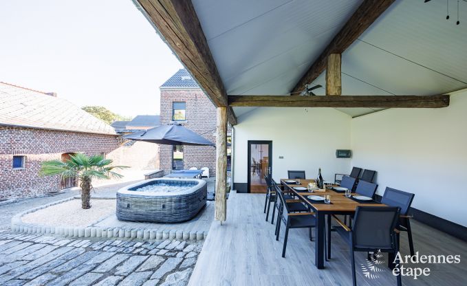 Prachtige cottage voor 8 personen in Waremme met jacuzzi en privterras